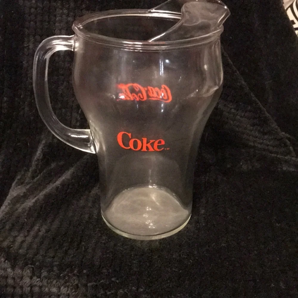 Coca Cola  1980’s glass pitcher